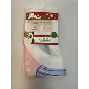 SQUISHMALLOWS Christmas Satin Pillowcase Standard 20"x30" Reversible C2
